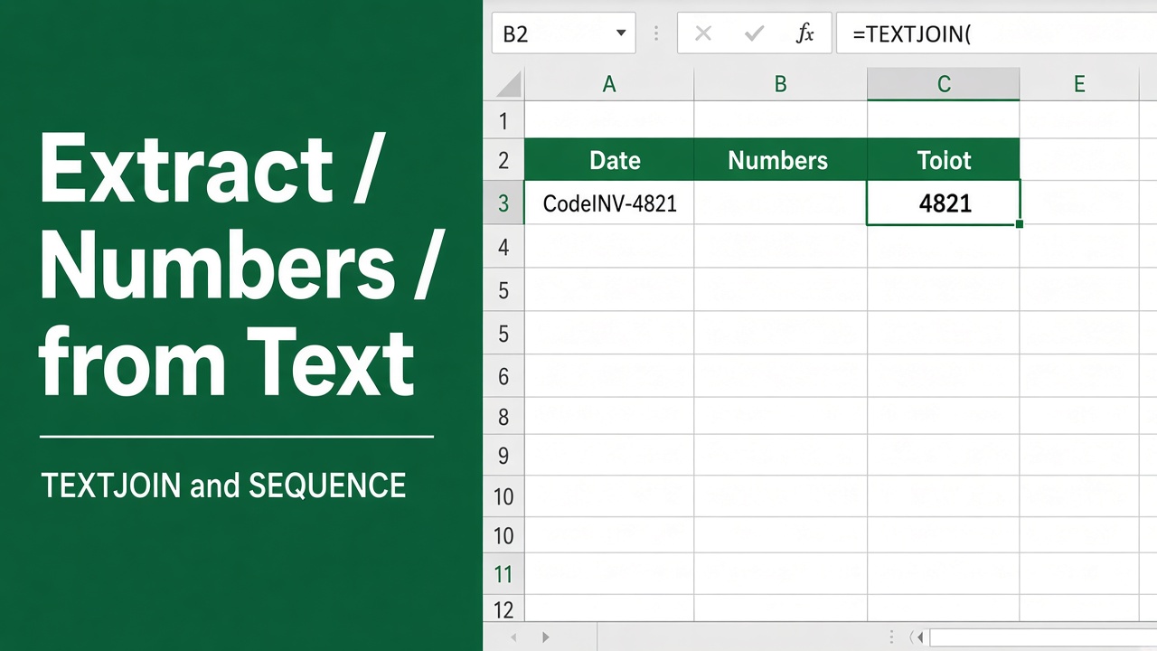 Easy Excel Formula to Extract Number from Text featured image