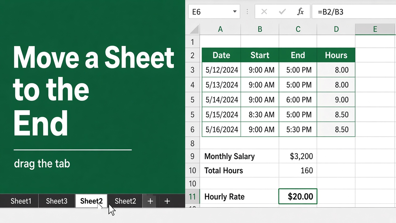 Move Sheets to the End in Excel with This Handy Shortcut featured image