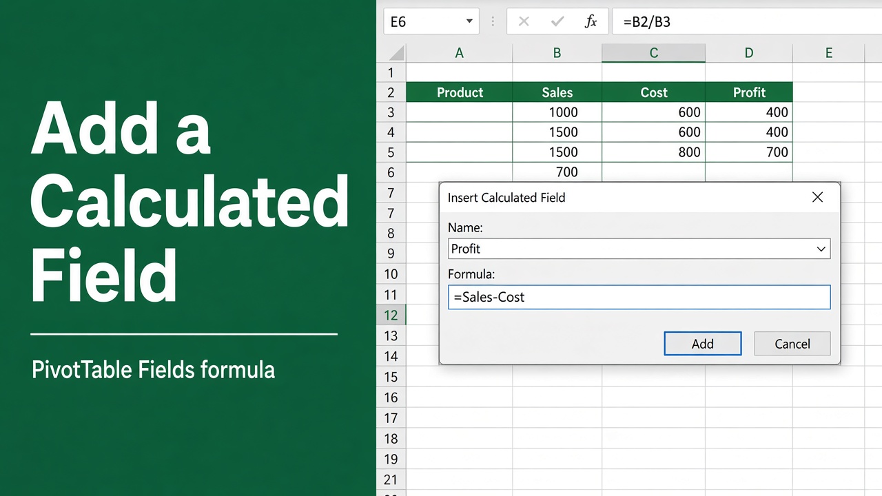How to Add a Calculated Field in a Pivot Table: Easy Guide featured image