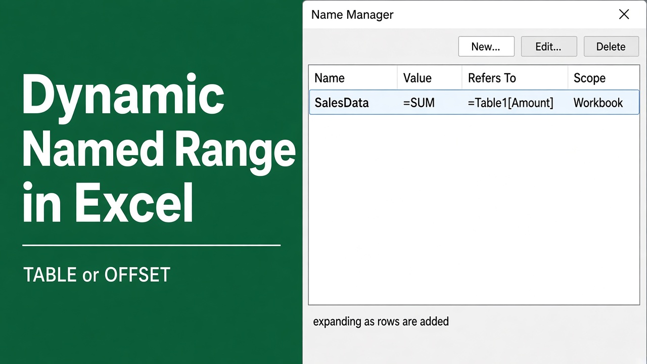 How to Create a Dynamic Named Range in Excel: Easy Guide featured image