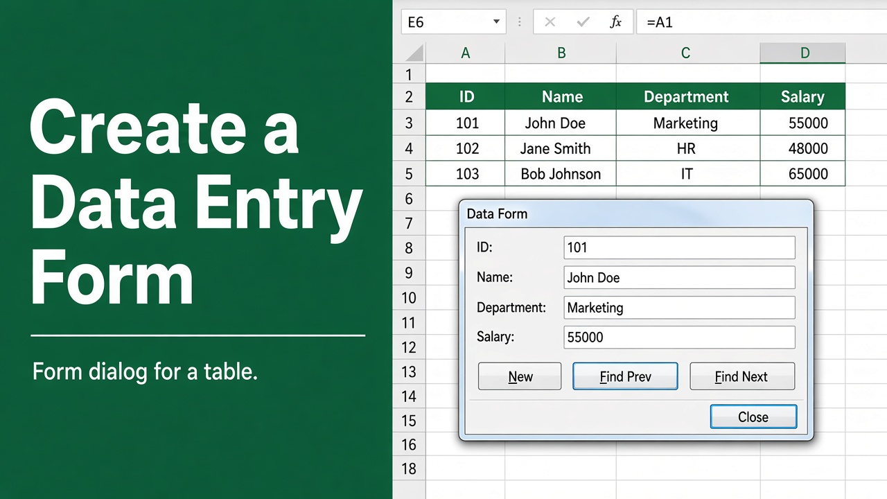 How to Create a Form in Excel? (3 Easy Methods) featured image