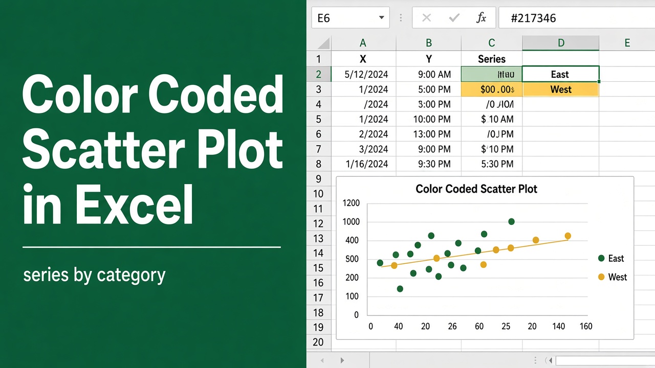How to Create a Color Coded Scatter Plot in Excel? featured image