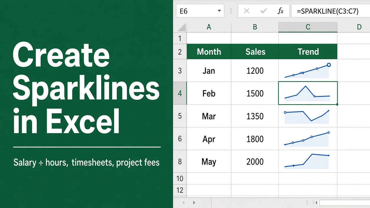 How to Create Sparklines in Excel: Easy Guide featured image
