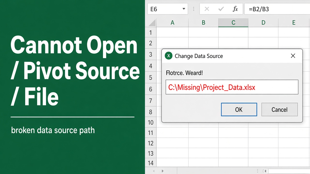 How to Fix “Cannot Open Pivot Table Source File” Error in Excel? featured image