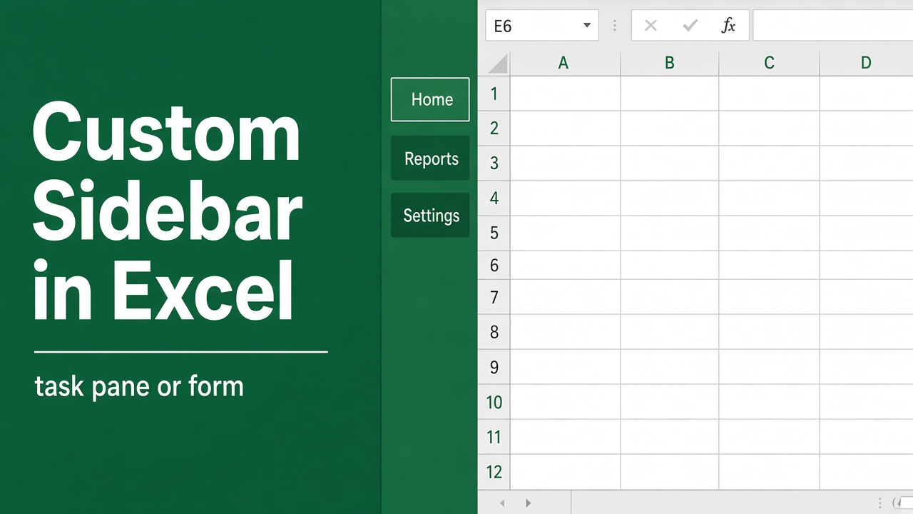 How to Make a Custom Sidebar in Excel? (3 Easy Methods) featured image