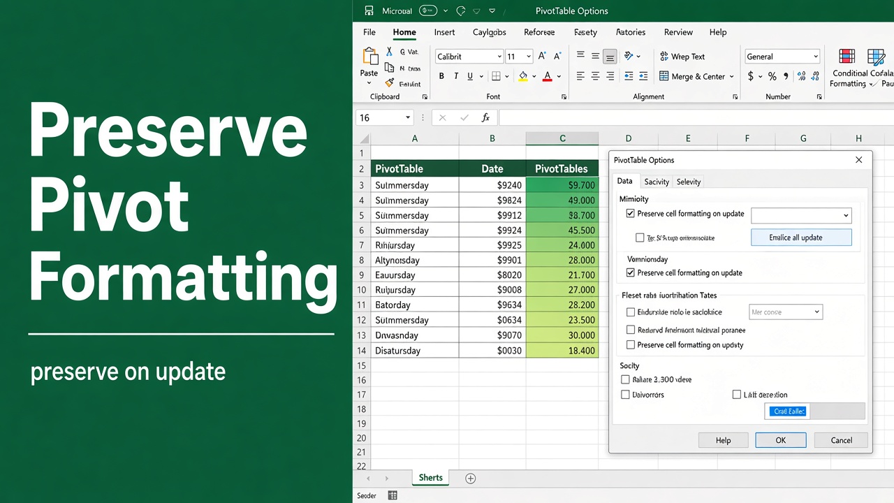 How to Preserve Conditional Formatting in Pivot Table? featured image