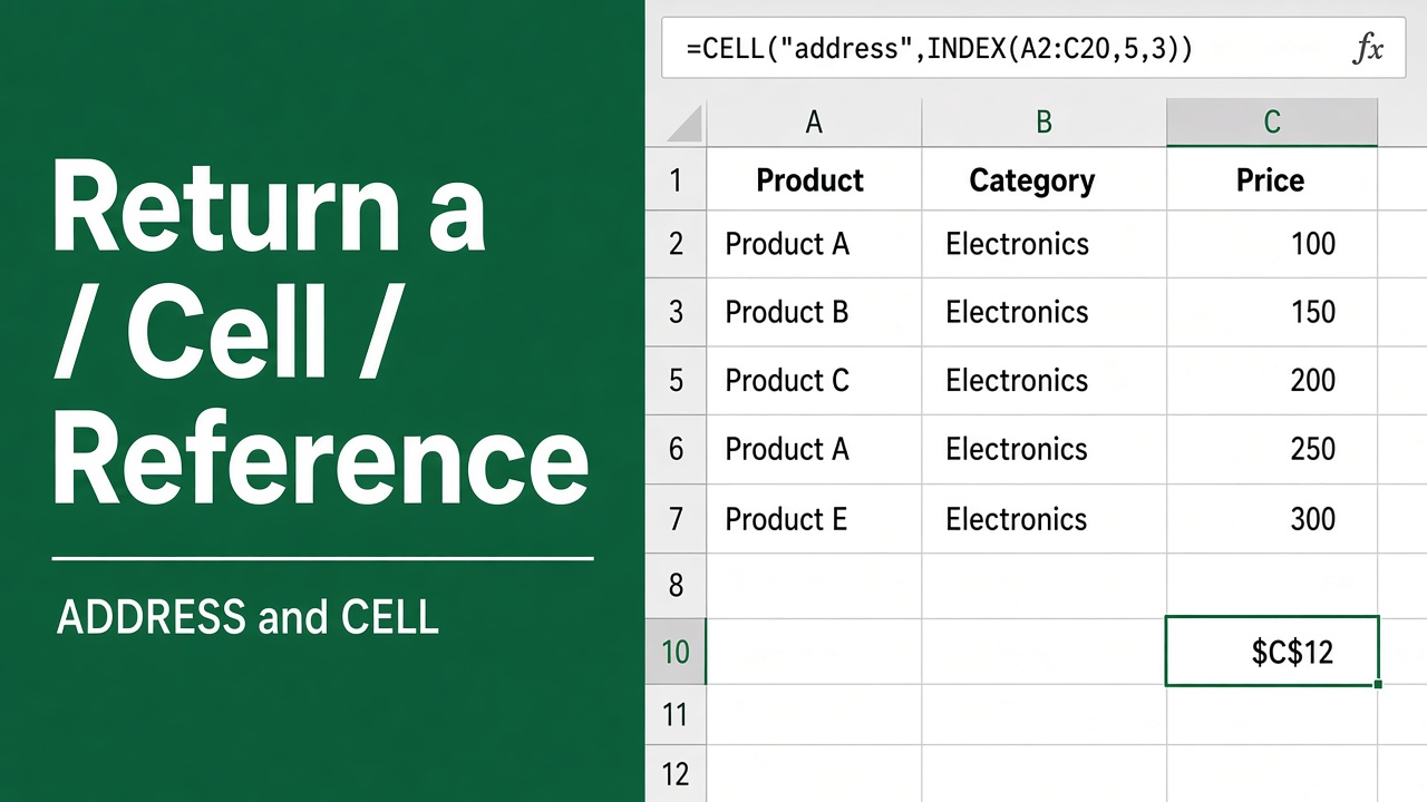 How to Return a Cell Reference in Excel: Easy Guide featured image