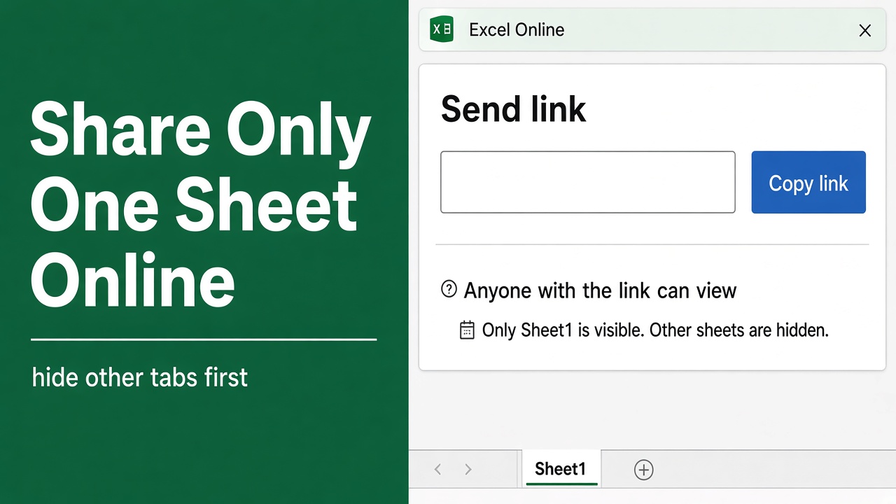 How to Share Only One Sheet in Excel Online: A Complete Guide featured image